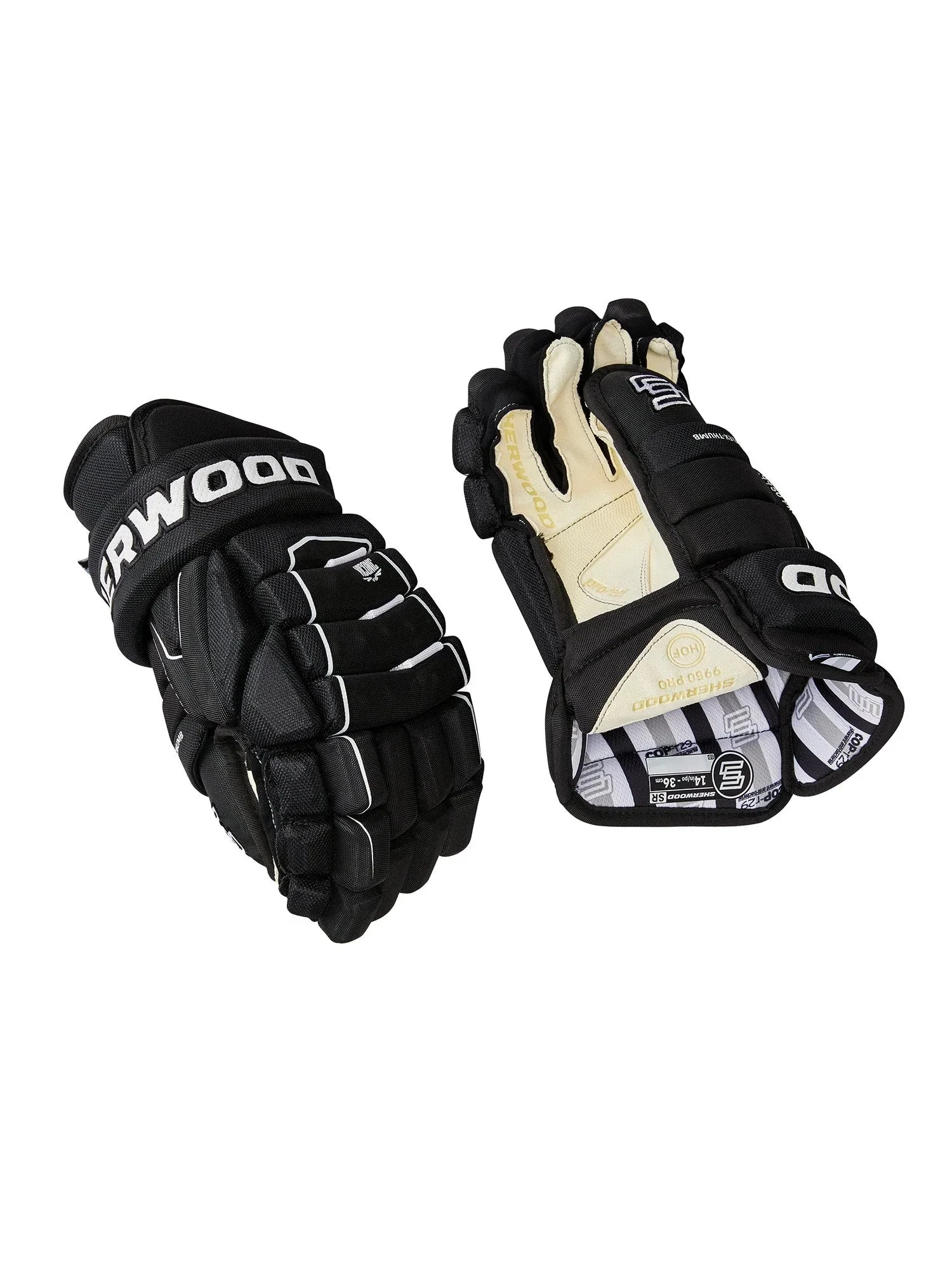 Sherwood 9950 Pro 4 Roll - Senior Hockey Glove (Black) 1 Sherwood 9950 Pro 4 Roll - Senior Hockey Glove (Black)