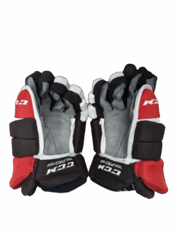 CCM HGTK Pro Stock Glove - Brown/White/Red -Hockey Stick Man Shop HGTK 3
