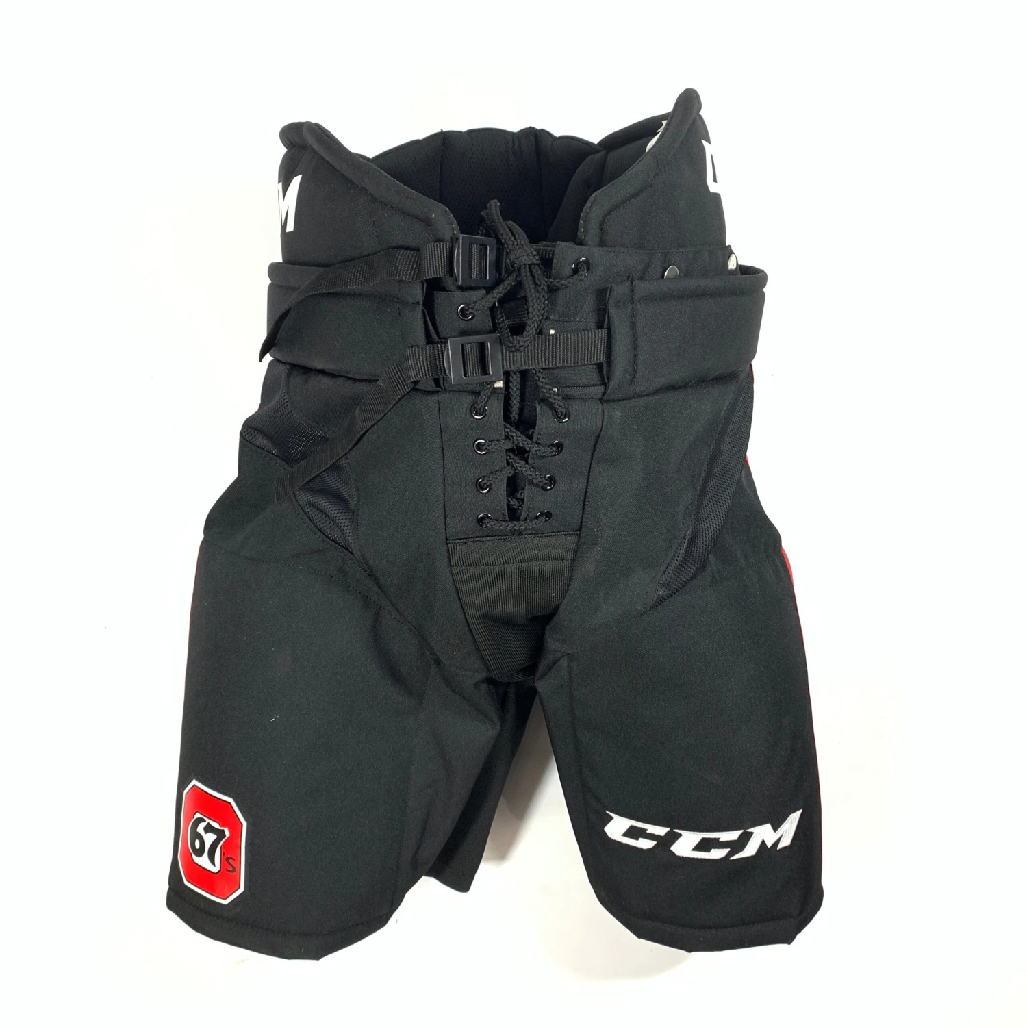 CCM HP31 - OHL Pro Stock Hockey Pants (Black/White/Red) 1 CCM HP31 - OHL Pro Stock Hockey Pants (Black/White/Red)