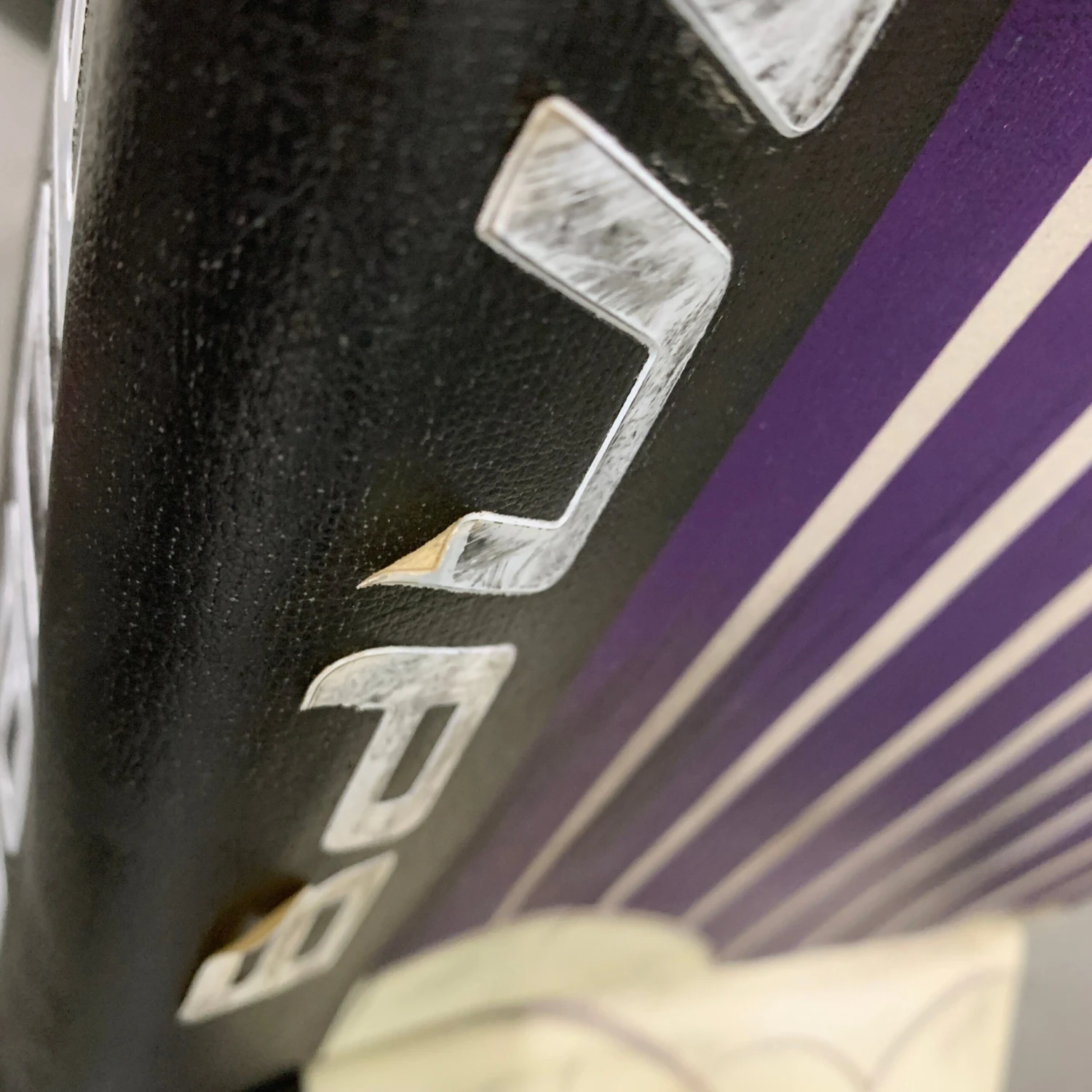 Bauer Supreme 2S Pro - Used Pro Stock Goalie Pads - (White/Black/Purple) 5 Bauer Supreme 2S Pro - Used Pro Stock Goalie Pads - (White/Black/Purple) - Image 5