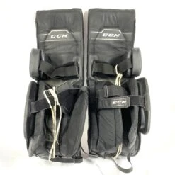 CCM AXIS - Used Pro Stock Goalie Pads (Black) 5 CCM AXIS - Used Pro Stock Goalie Pads (Black) -Hockey Stick Man Shop Photo2023 04 26 125526PM