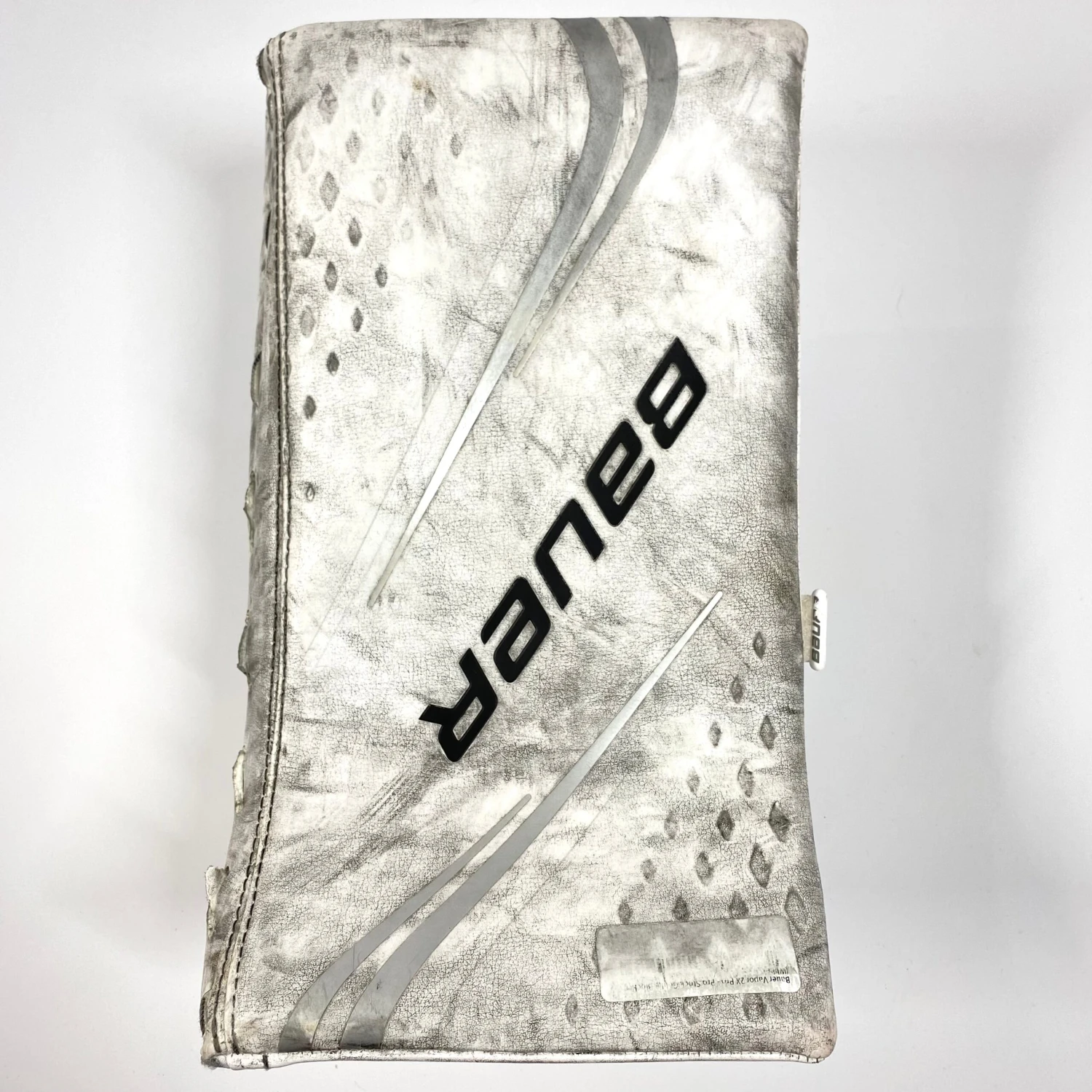 Bauer Vapor 2X Pro - Used Pro Stock Goalie Blocker (White) 1 Bauer Vapor 2X Pro - Used Pro Stock Goalie Blocker (White)