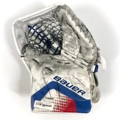 Bauer Supreme 2S Pro - Used Pro Stock Goalie Glove (White/Red/Blue)