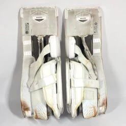 Bauer Supreme 2S Pro - Used Pro Stock Goalie Pads - Full Set (White/Purple/Black) 15 Bauer Supreme 2S Pro - Used Pro Stock Goalie Pads - Full Set (White/Purple/Black) -Hockey Stick Man Shop Photo2023 05 04 125528PM