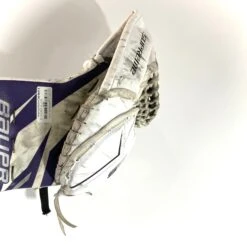 Bauer Supreme 2S Pro - Used Pro Stock Goalie Pads - Full Set (White/Purple/Black) 20 Bauer Supreme 2S Pro - Used Pro Stock Goalie Pads - Full Set (White/Purple/Black) -Hockey Stick Man Shop Photo2023 05 04 125904PM