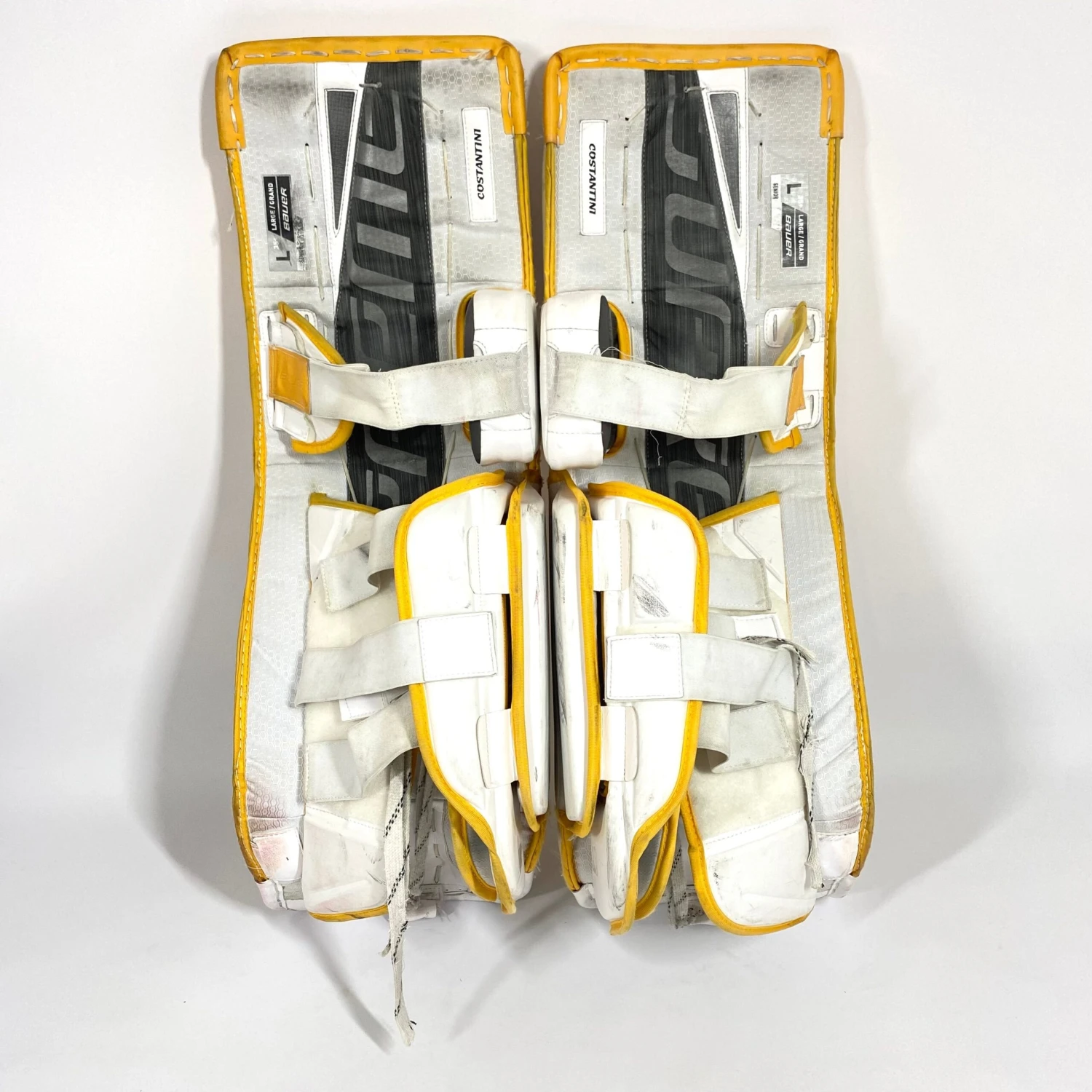 Bauer Supreme UltraSonic - Used Pro Stock Goalie Full Set (White/Yellow) 5 Bauer Supreme UltraSonic - Used Pro Stock Goalie Full Set (White/Yellow) - Image 5