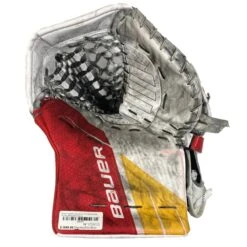 Bauer Supreme 2S Pro - Used Pro Stock Goalie Glove (White/Red/Yellow)