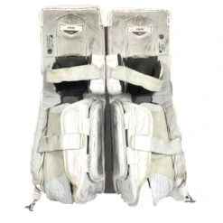 Bauer Supreme Ultrasonic - Used Pro Stock Goalie Pad Set (White/Red/Yellow) 8 Bauer Supreme Ultrasonic - Used Pro Stock Goalie Pad Set (White/Red/Yellow) -Hockey Stick Man Shop Photo2023 05 04 41006PM