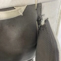 Bauer Supreme Ultrasonic - Used Pro Stock Goalie Pad Set (White/Red/Yellow) 9 Bauer Supreme Ultrasonic - Used Pro Stock Goalie Pad Set (White/Red/Yellow) -Hockey Stick Man Shop Photo2023 05 04 41018PM