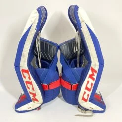 CCM Extreme Flex IV - Used Pro Stock Goalie Pads - Full Set (White/Blue/Red) 14 CCM Extreme Flex IV - Used Pro Stock Goalie Pads - Full Set (White/Blue/Red) -Hockey Stick Man Shop Photo2023 05 04 43353PM