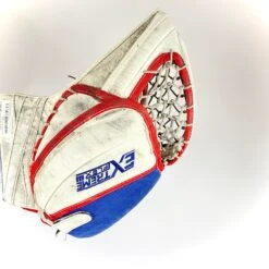 CCM Extreme Flex III - Used Pro Stock Goalie Pads - Full Set (White/Blue/Red) -Hockey Stick Man Shop Photo2023 05 05 22726PM