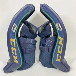 CCM Premier II - Used Pro Stock Senior Goalie Pads (Navy/Gold) -Hockey Stick Man Shop Photo2023 05 24 120233PM
