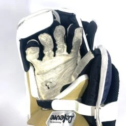 Used CCM Premier II - Pro Stock Goalie Blocker (White/Gold/Navy) 5 Used CCM Premier II - Pro Stock Goalie Blocker (White/Gold/Navy) -Hockey Stick Man Shop Photo2023 06 01 43325PM