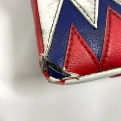 Vaughn Velocity V9 - Used Pro Stock Goalie Blocker (Red/Blue) 7 Vaughn Velocity V9 - Used Pro Stock Goalie Blocker (Red/Blue) -Hockey Stick Man Shop Photo2023 06 07 41232PM