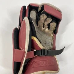 CCM Extreme Flex 5 - Used Full Right Pro Stock Goalie Blocker (Maroon) 5 CCM Extreme Flex 5 - Used Full Right Pro Stock Goalie Blocker (Maroon) -Hockey Stick Man Shop Photo2023 06 07 42335PM