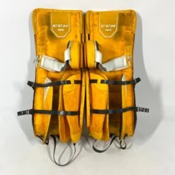 CCM Extreme Flex IV - Used Pro Stock Goalie Full Set (Black/Yellow) 15 CCM Extreme Flex IV - Used Pro Stock Goalie Full Set (Black/Yellow) -Hockey Stick Man Shop Photo2023 06 13 13403PM