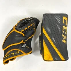 CCM Extreme Flex IV - Used Pro Stock Goalie Full Set (Black/Yellow) 16 CCM Extreme Flex IV - Used Pro Stock Goalie Full Set (Black/Yellow) -Hockey Stick Man Shop Photo2023 06 13 13644PM