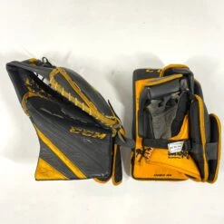 CCM Extreme Flex IV - Used Pro Stock Goalie Full Set (Black/Yellow) 18 CCM Extreme Flex IV - Used Pro Stock Goalie Full Set (Black/Yellow) -Hockey Stick Man Shop Photo2023 06 13 13732PM