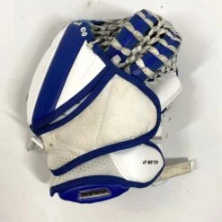 Bauer Supreme Ultrasonic - Used Pro Stock Goalie Glove - (Blue/White) 6 Bauer Supreme Ultrasonic - Used Pro Stock Goalie Glove - (Blue/White) -Hockey Stick Man Shop Photo2023 06 14 23553PM