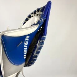 Bauer Supreme Ultrasonic - Used Pro Stock Goalie Glove - (Blue/White) 7 Bauer Supreme Ultrasonic - Used Pro Stock Goalie Glove - (Blue/White) -Hockey Stick Man Shop Photo2023 06 14 23639PM