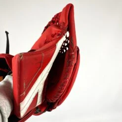 CCM AXIS - Used Pro Stock Goalie Glove (Red/White) -Hockey Stick Man Shop Photo2023 06 15 33935PM