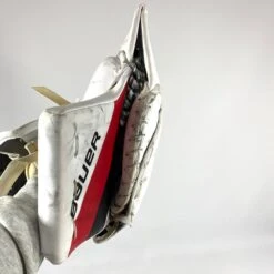 Bauer Supreme Mach - Used Pro Stock Goalie Glove (White/Red/Black) -Hockey Stick Man Shop Photo2023 06 15 35347PM