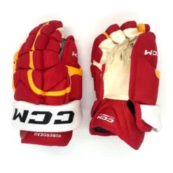 CCM HG12 - NHL Pro Stock Glove - Johnathan Huberdeau (Red/Yellow/White)