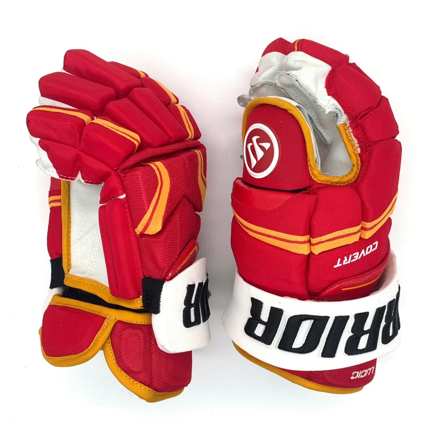 Warrior Covert QRE Pro - NHL Pro Stock Glove - Milan Lucic (Red/Yellow/White) 2 Warrior Covert QRE Pro - NHL Pro Stock Glove - Milan Lucic (Red/Yellow/White) - Image 2