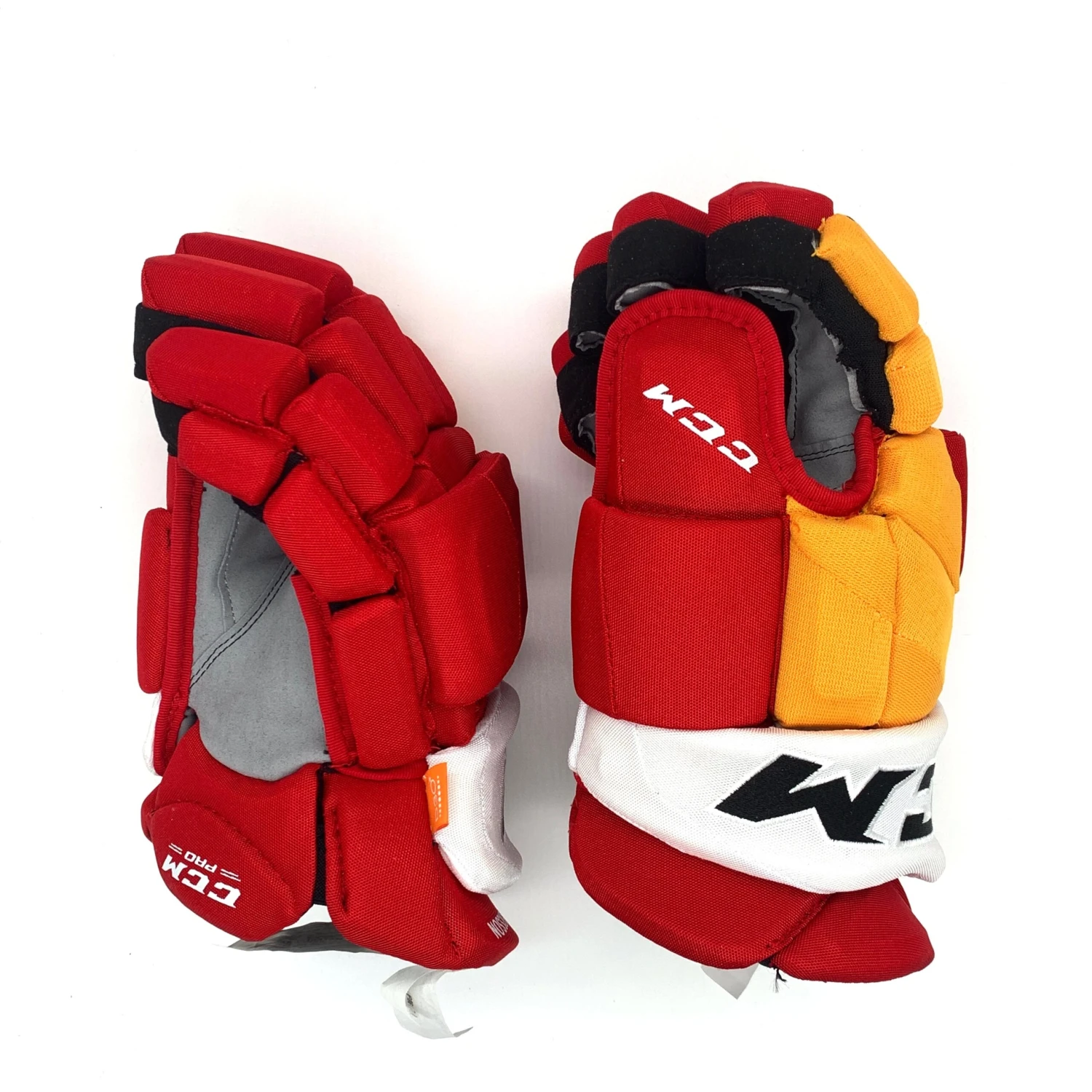 CCM HGPJS - NHL Pro Stock Glove - Rasmus Andersson (Red/Yellow/White) 2 CCM HGPJS - NHL Pro Stock Glove - Rasmus Andersson (Red/Yellow/White) - Image 2