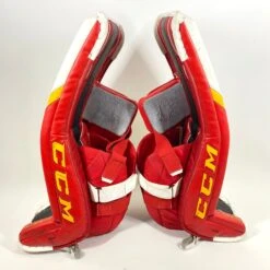 CCM Extreme Flex 5 - Used Pro Stock Senior Goalie Full Set - Full Right (White/Black/Red/Yellow) -Hockey Stick Man Shop Photo2023 07 28 101004AM