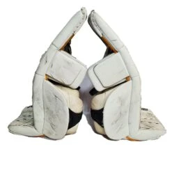 CCM Extreme Flex IV - Used Pro Stock Goalie Pads - (White/Yellow/Black) -Hockey Stick Man Shop Picture15 e649232c 3265 4fe1 9244 d3d24c951825