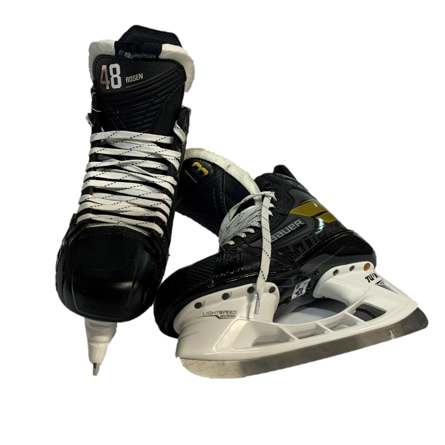 Bauer Supreme Ultrasonic Hockey Skates - Size L 8.5D, R 8D 1 Bauer Supreme Ultrasonic Hockey Skates - Size L 8.5D, R 8D